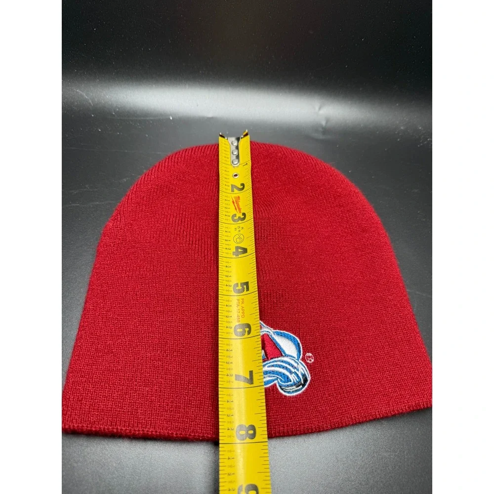 Colorado Avalanche‎ NHL Red Knit Beanie Hat Embroidered Logo Winter Cap